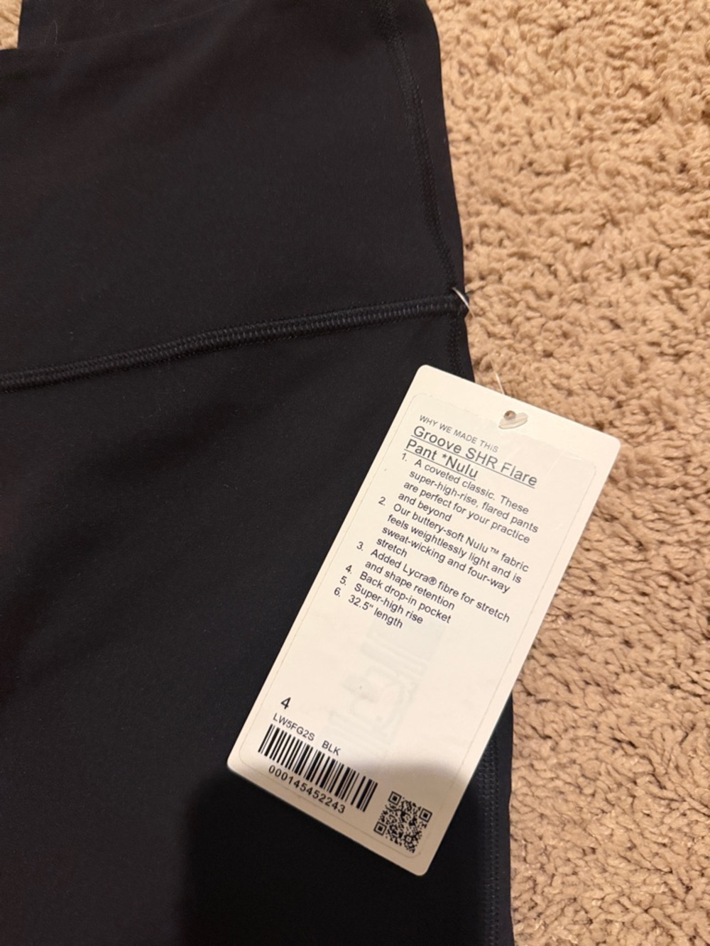 lululemon athletica Black Groove Flare Leggings